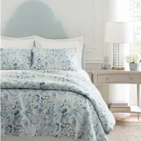 Ines Linen Blue Duvet Cover