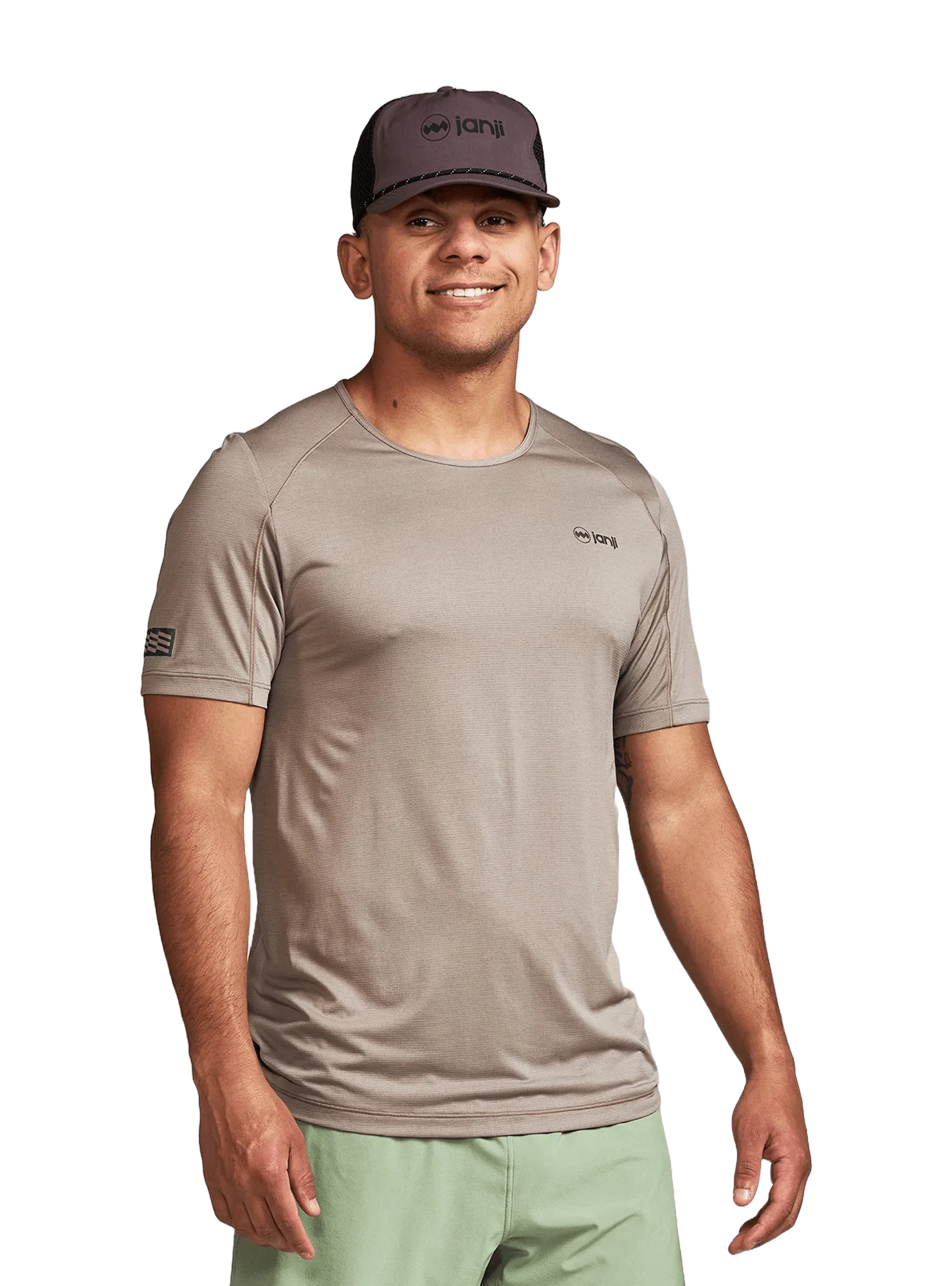 Janji Men's Run All Day Tee in Silt AW24