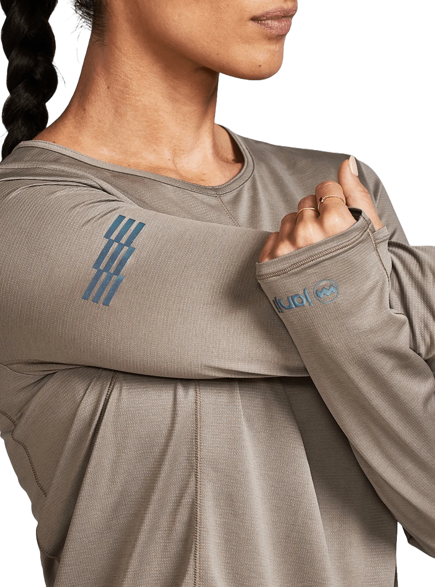 Janji Women's Run All Day Long Sleeve in Silt AW24
