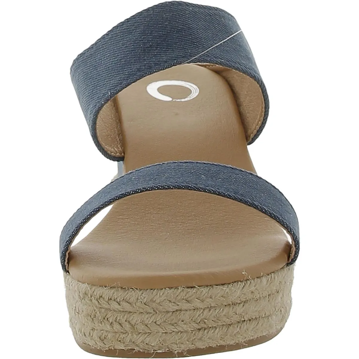 Journee Collection Womens Denim Slip On Espadrilles
