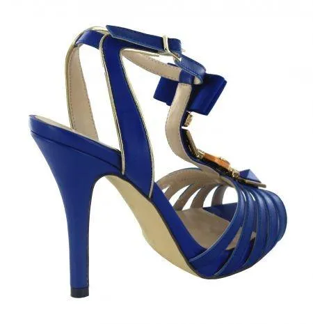 Menbur Blue Platform  High Heel Sandals