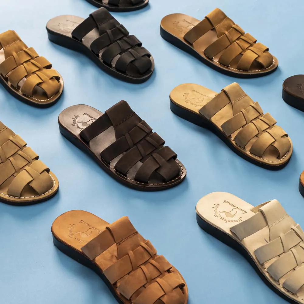Michael Slide - Leather Pacific Slide Sandal | Brown