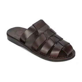 Michael Slide - Leather Pacific Slide Sandal | Brown