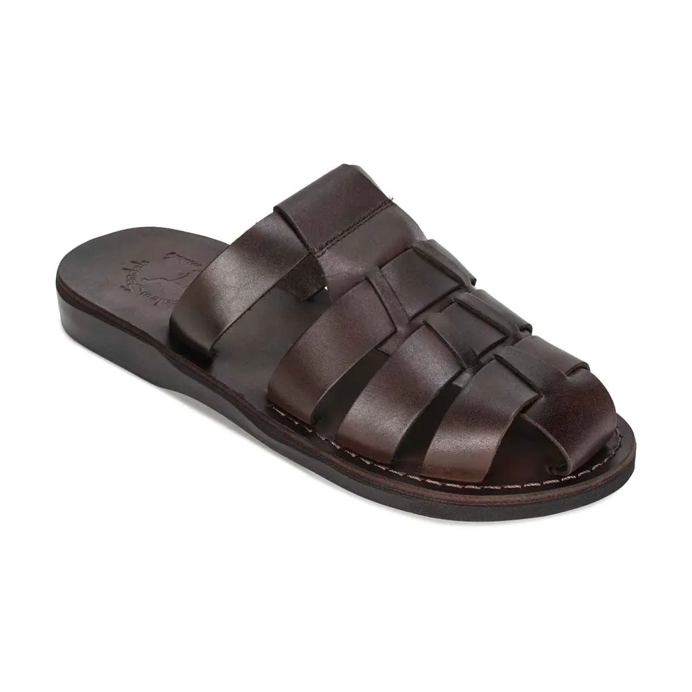Michael Slide - Leather Pacific Slide Sandal | Brown