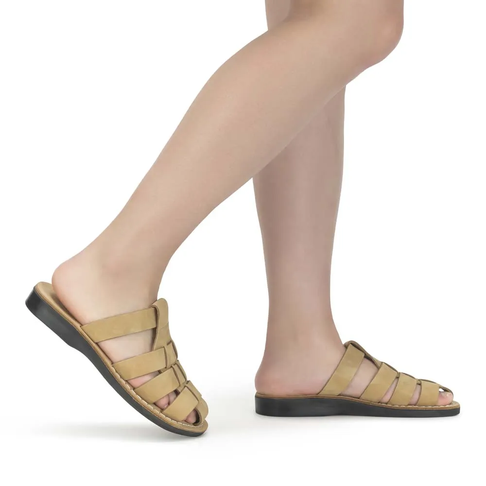 Michael Slide - Leather Pacific Slide Sandal | Yellow Nubuck