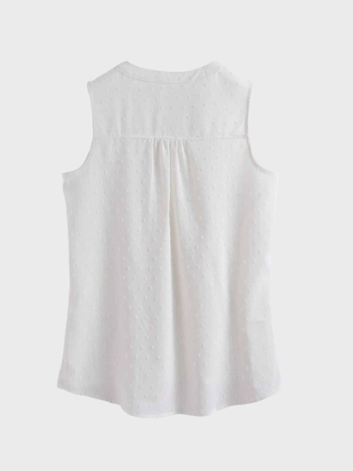 Midsize Beauty Jacquard V-Neck Blouse