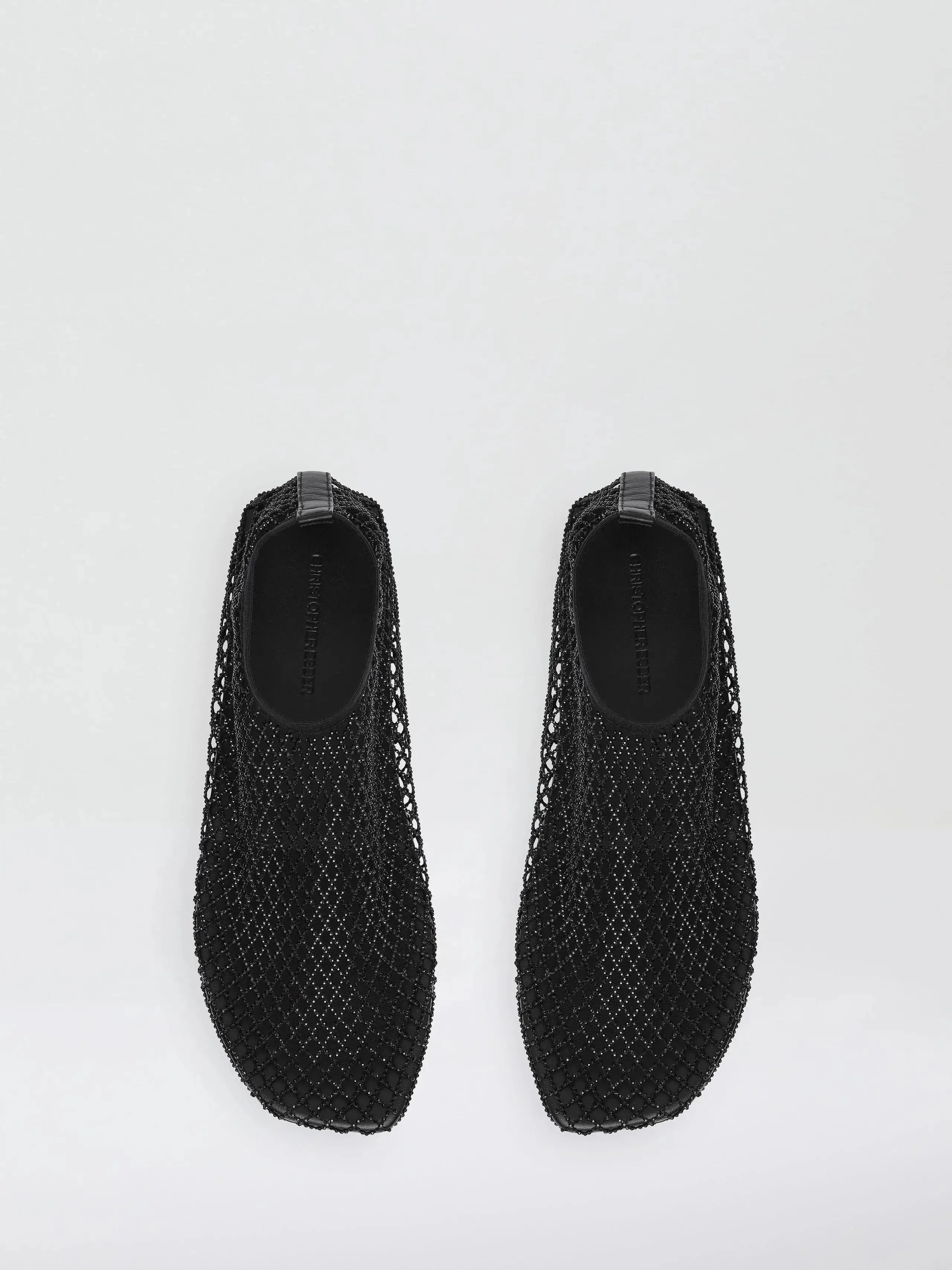 MINETTE CRYSTAL MESH FLAT