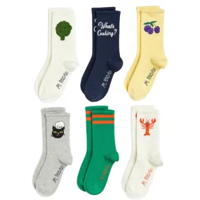 MINI RODINI - What's Cooking Socks 6-Pack