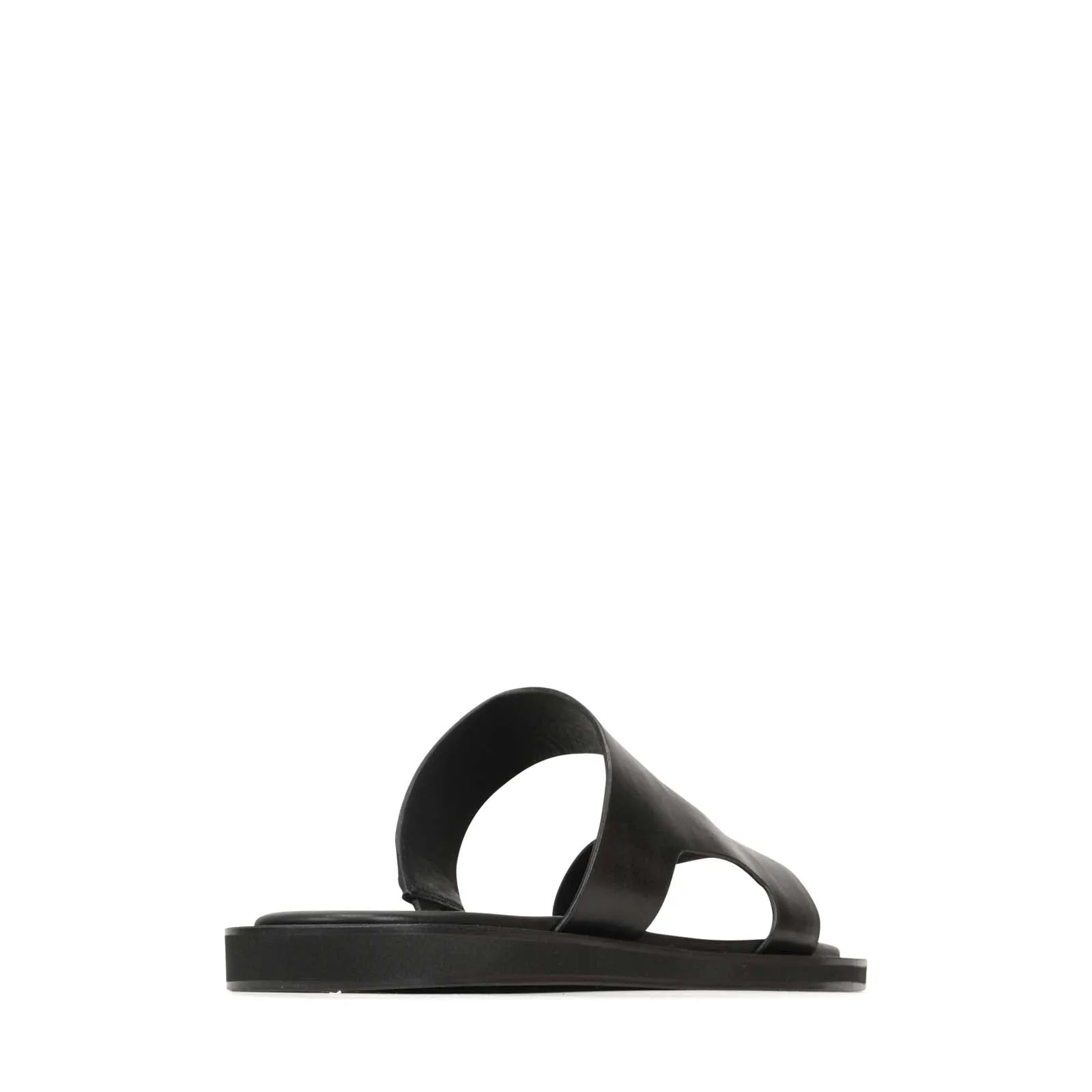 MISA LEATHER SLIDE SANDALS