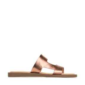 MISA LEATHER SLIDE SANDALS