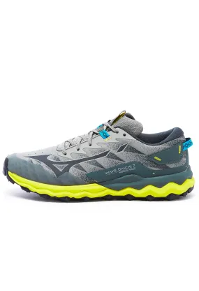 Mizuno Men's Wave Daichi 7 Trainers - Ghost Grey / Ombre Blue / Bolt 2