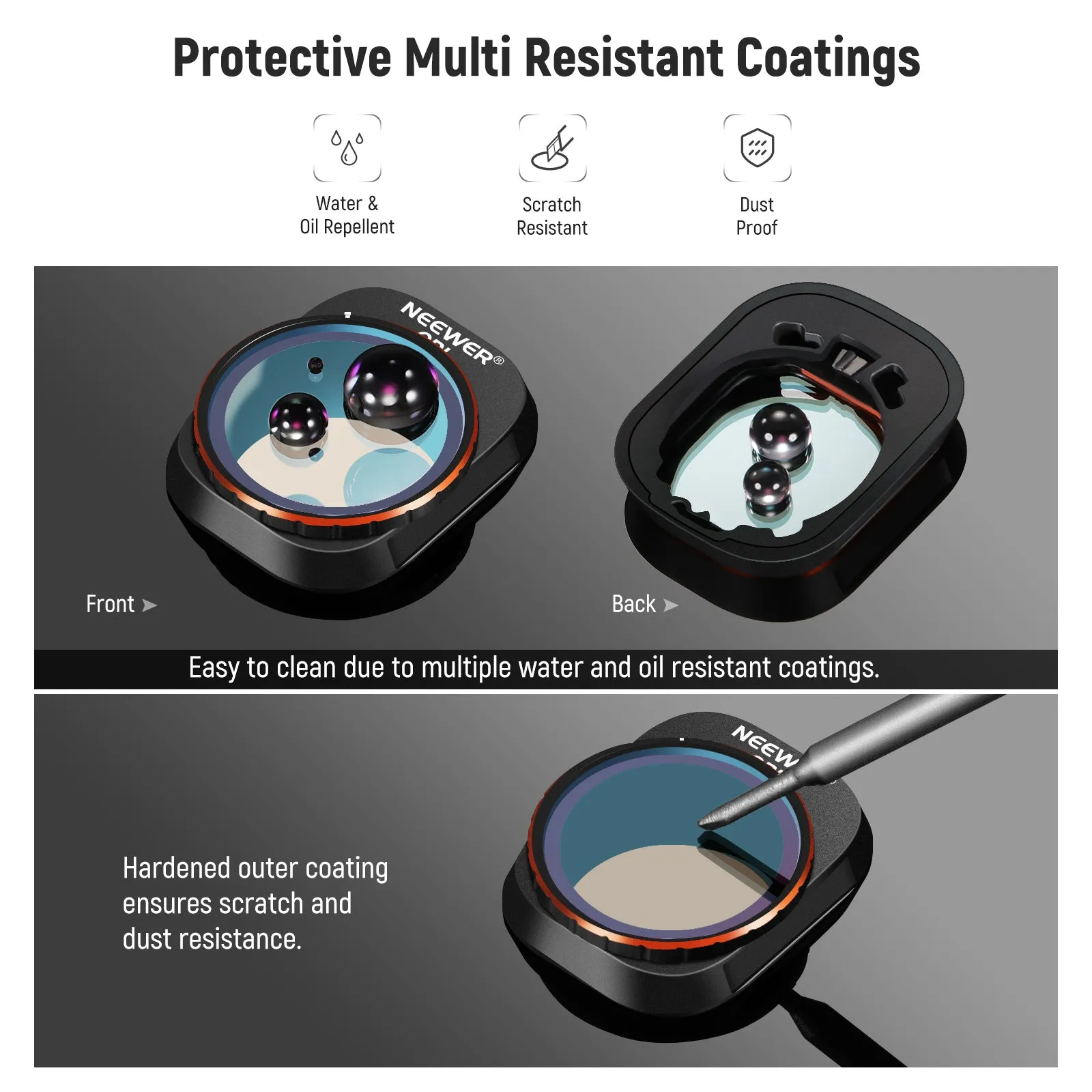 NEEWER 8 Pack ND Filters Set for Mini 4 Pro