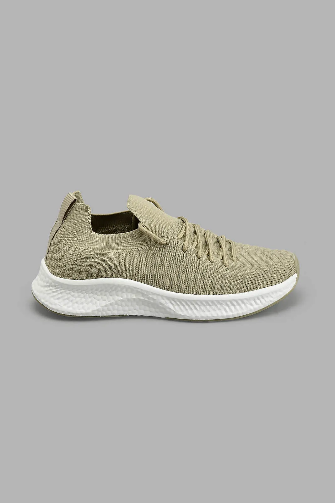 Olive Knitted Sneaker