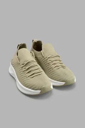 Olive Knitted Sneaker