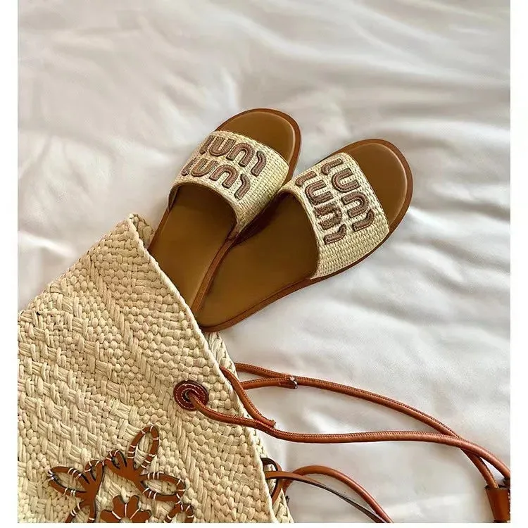 Sabella | Luxury Woven Flat Sandals