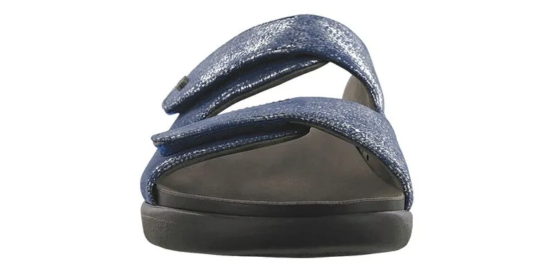 SAS Cozy Slide Sandal - Silver Blue