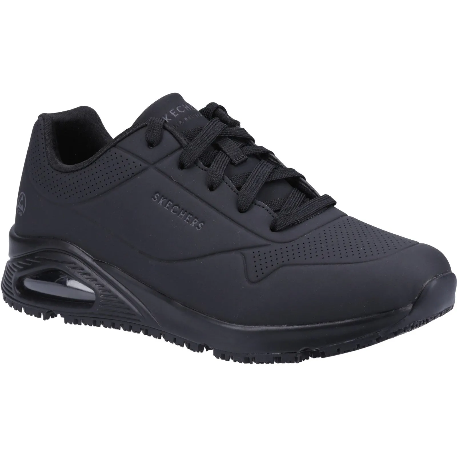 Skechers Workwear Work Relaxed Fit: Uno SR Safety Shoe O1 Black