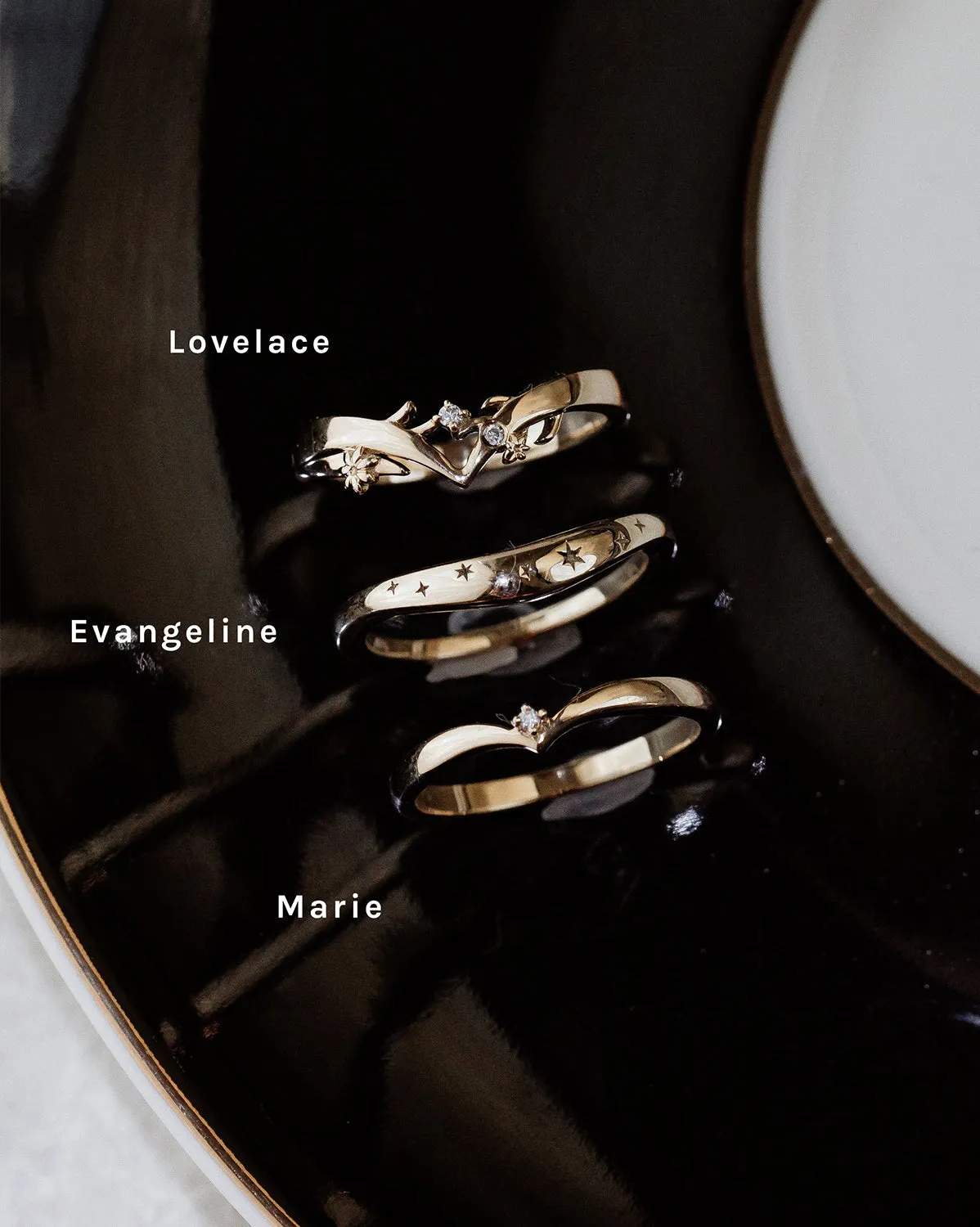 Solid Gold Marie Wishbone Ring