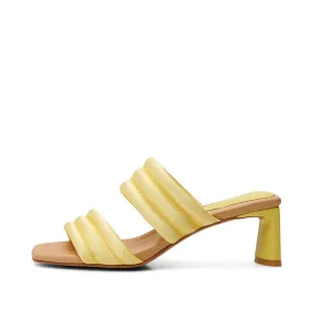 Sylvi hæl tekstil - BUTTER SATIN