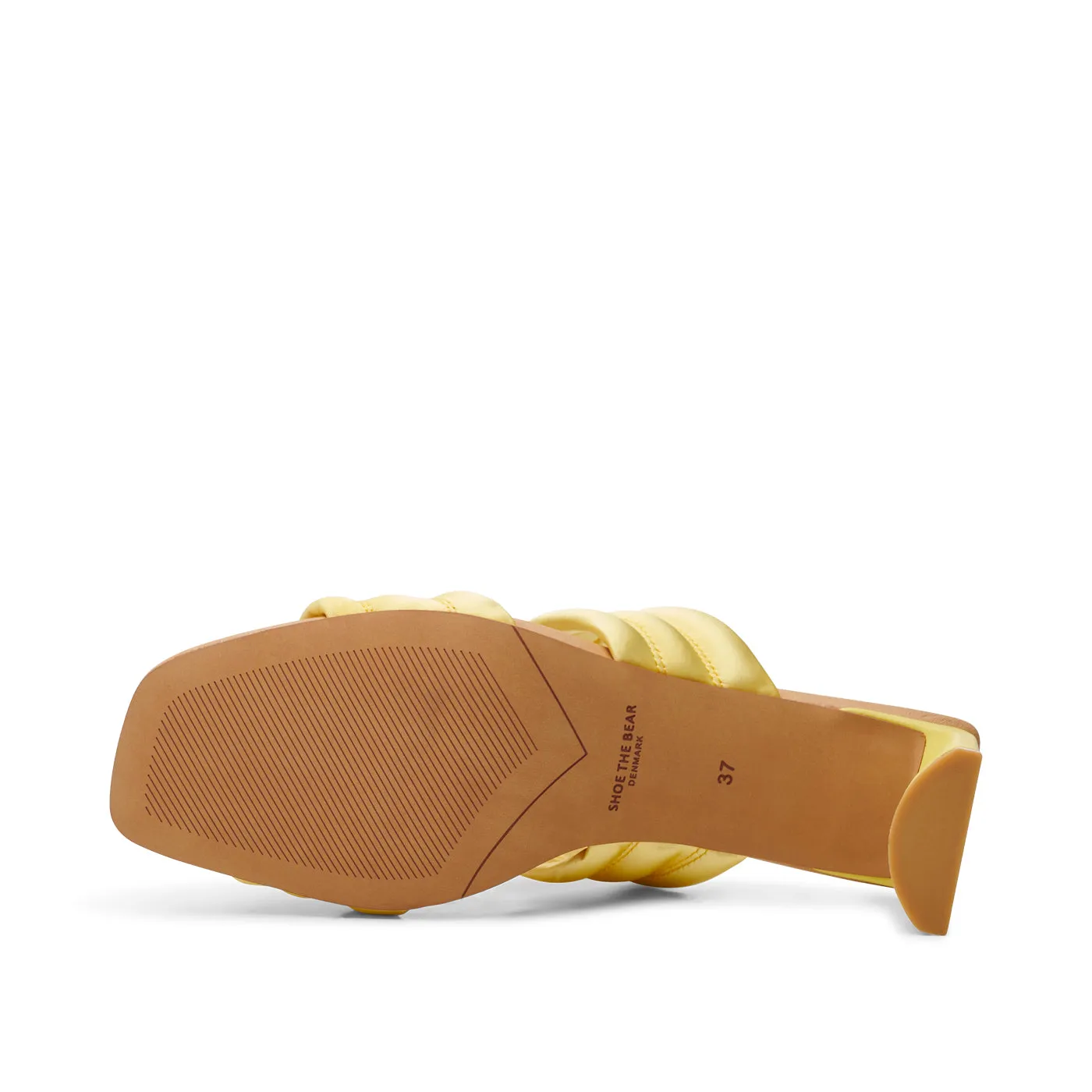 Sylvi hæl tekstil - BUTTER SATIN