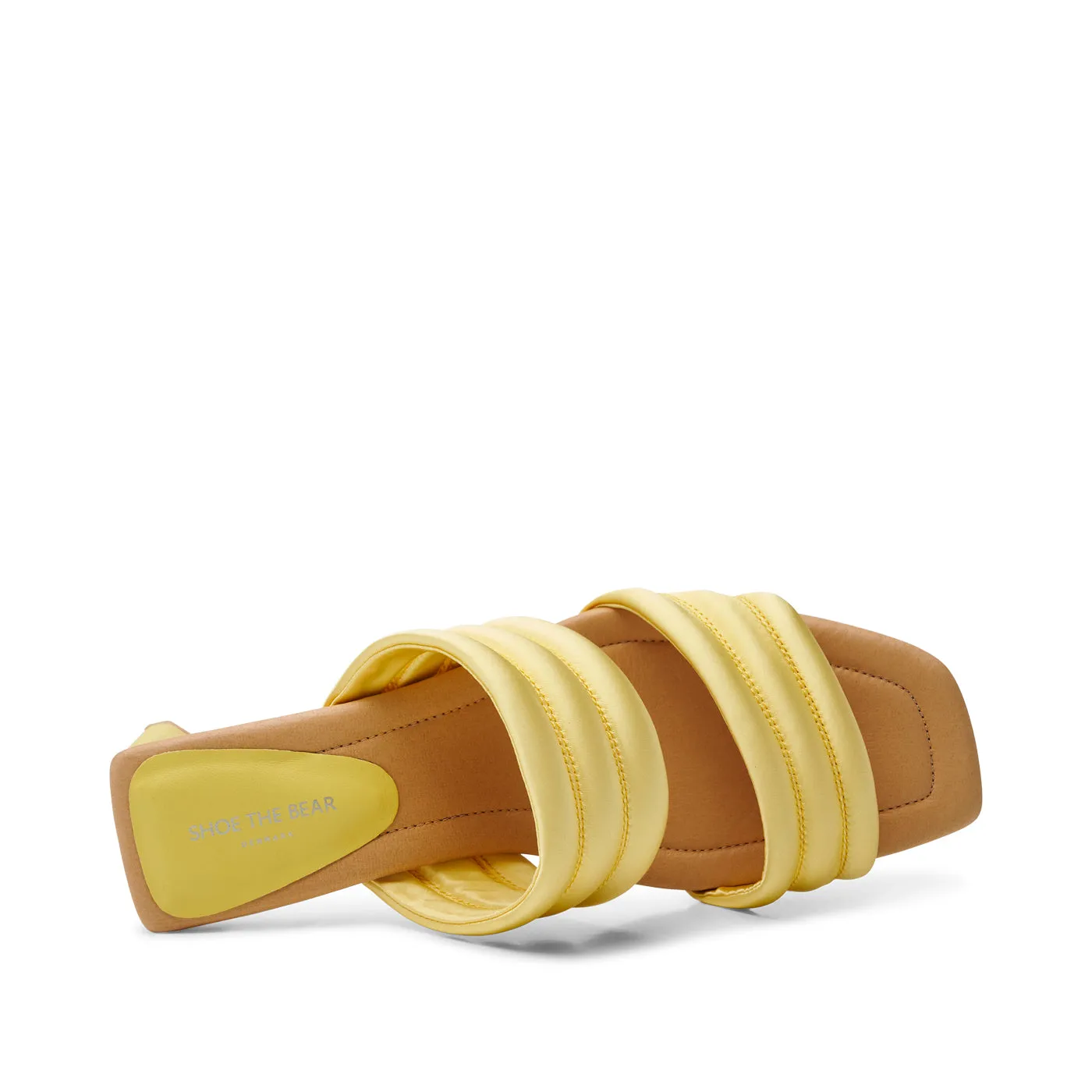 Sylvi hæl tekstil - BUTTER SATIN