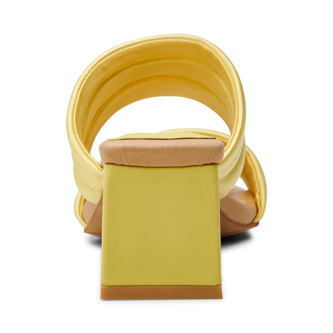 Sylvi hæl tekstil - BUTTER SATIN