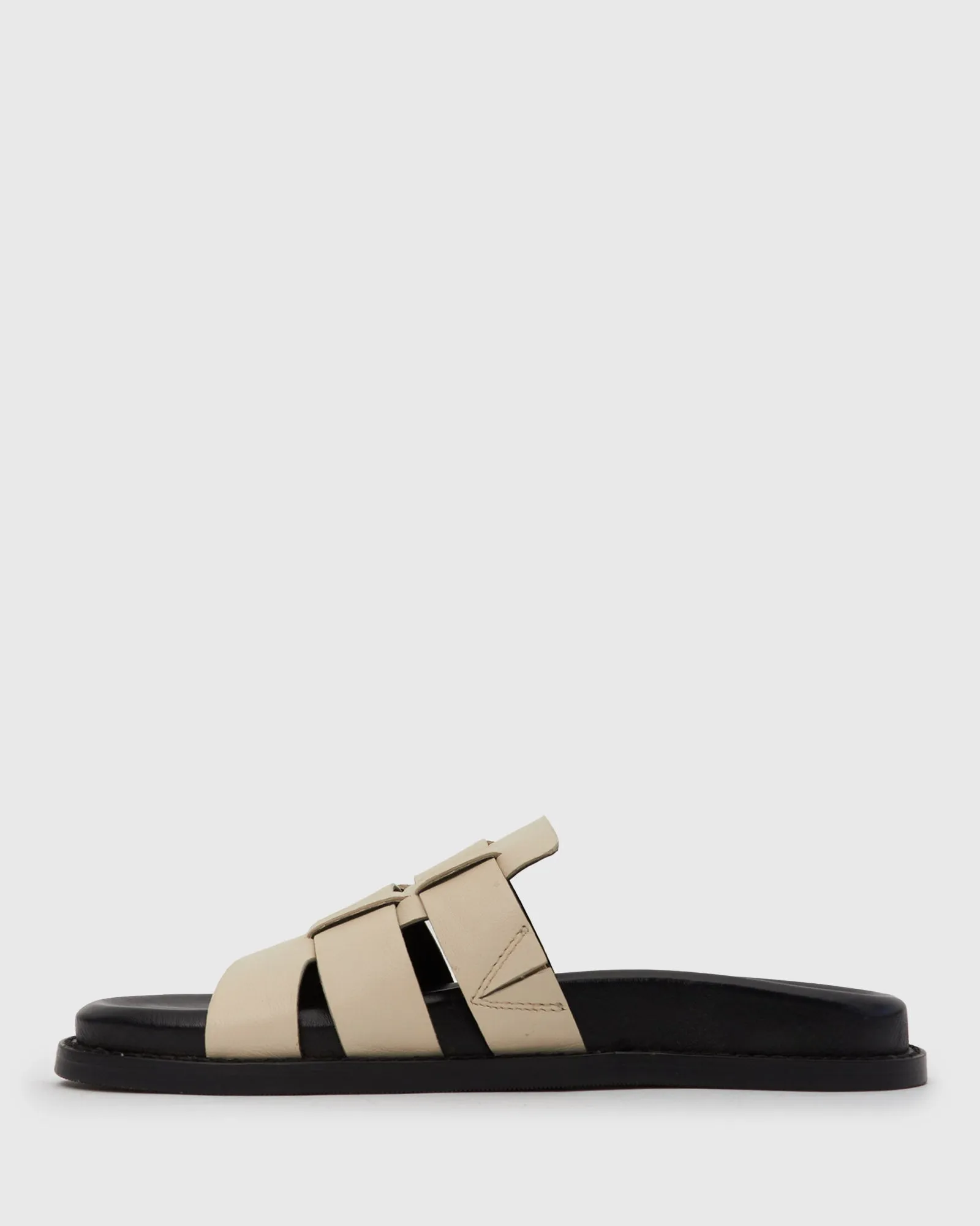 TAMARA Leather Footbed Slide Sandals