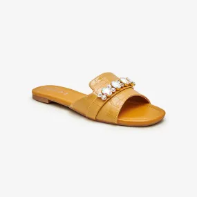 Trim Embellished Flats