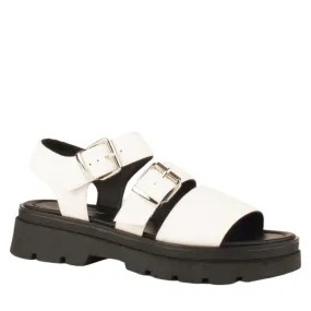 Una Healy Womens Sandal Hunt You Down Vinyl Piano Key
