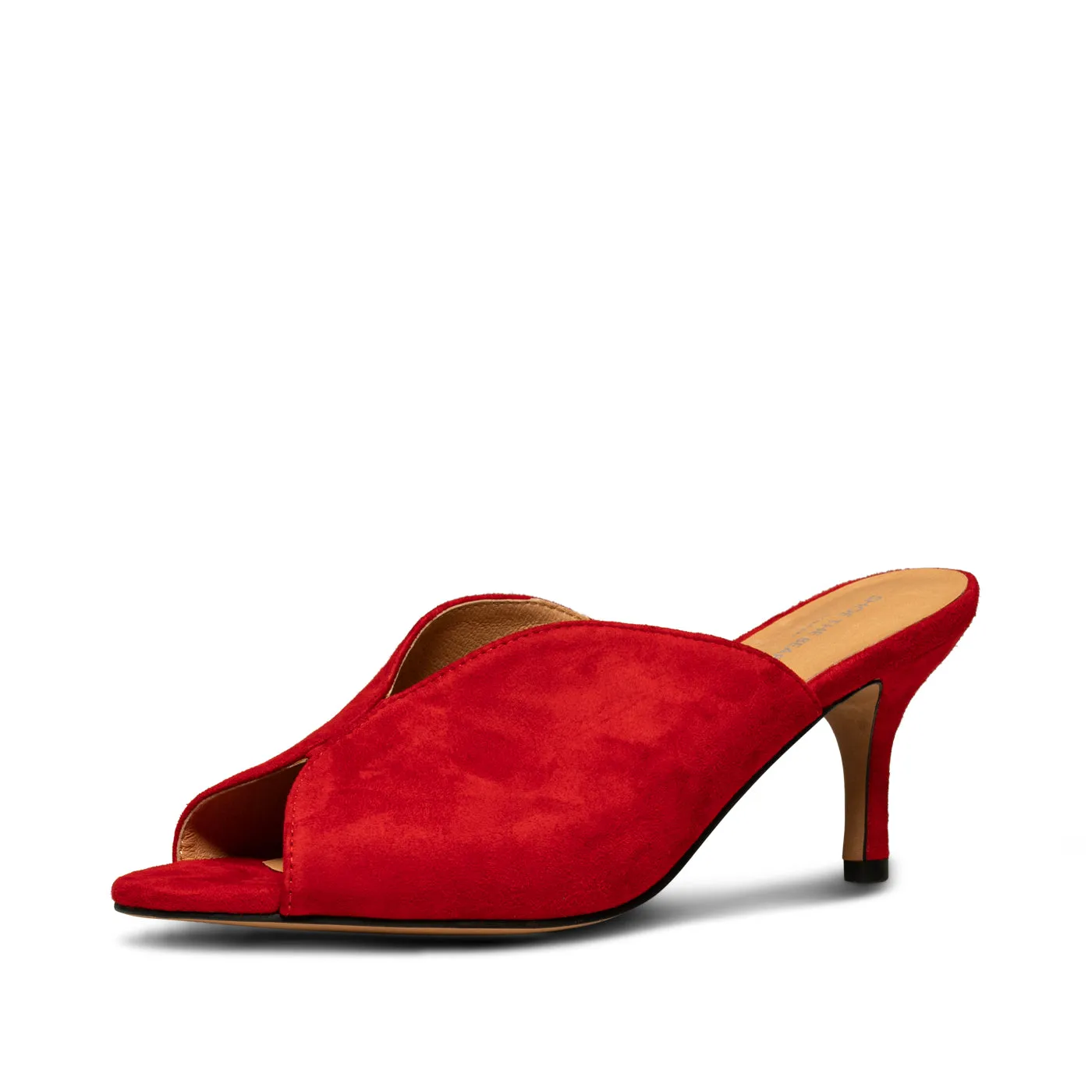 Valentine sandal ruskind - Fire Red