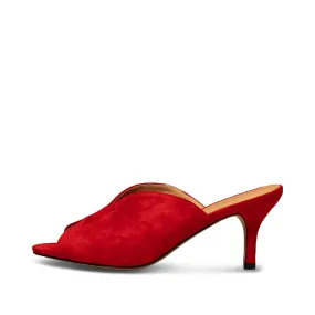 Valentine sandal ruskind - Fire Red