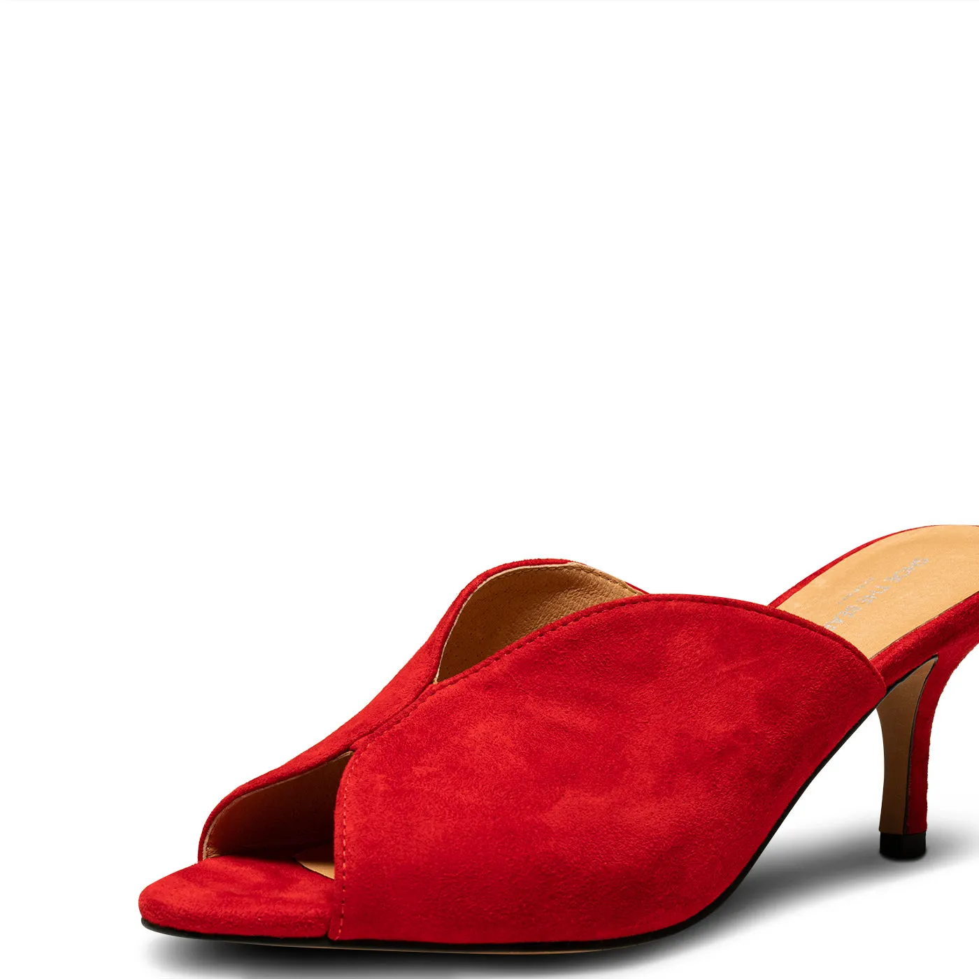 Valentine sandal ruskind - Fire Red