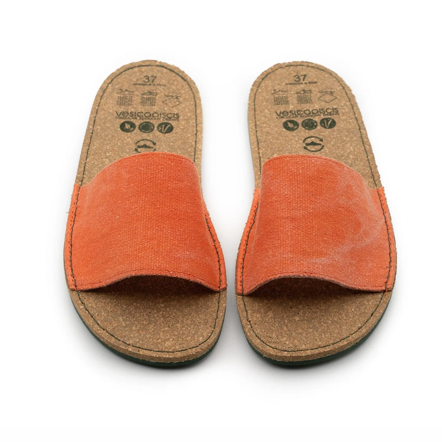 Vegan sandal orange BEA011