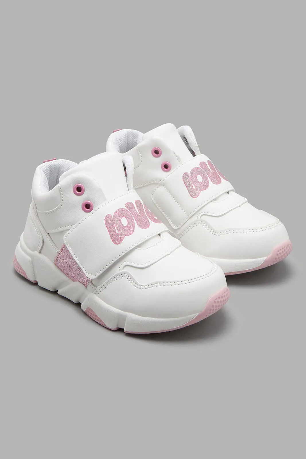 White Love Glitter Sneaker
