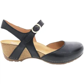Women's Dansko Tiffani Black Milled Burnished Leather