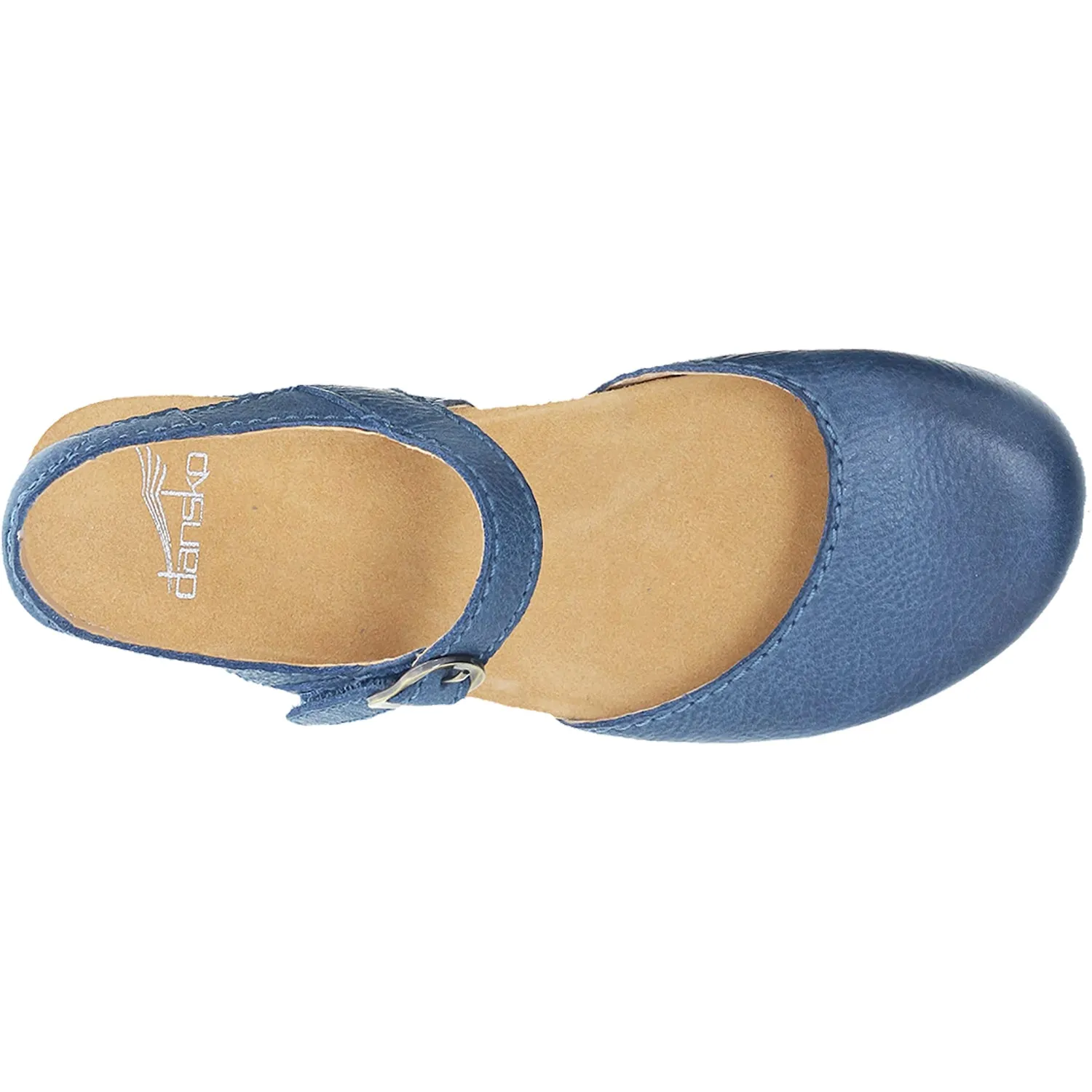 Women's Dansko Tiffani Blue Milled Burnished Leather