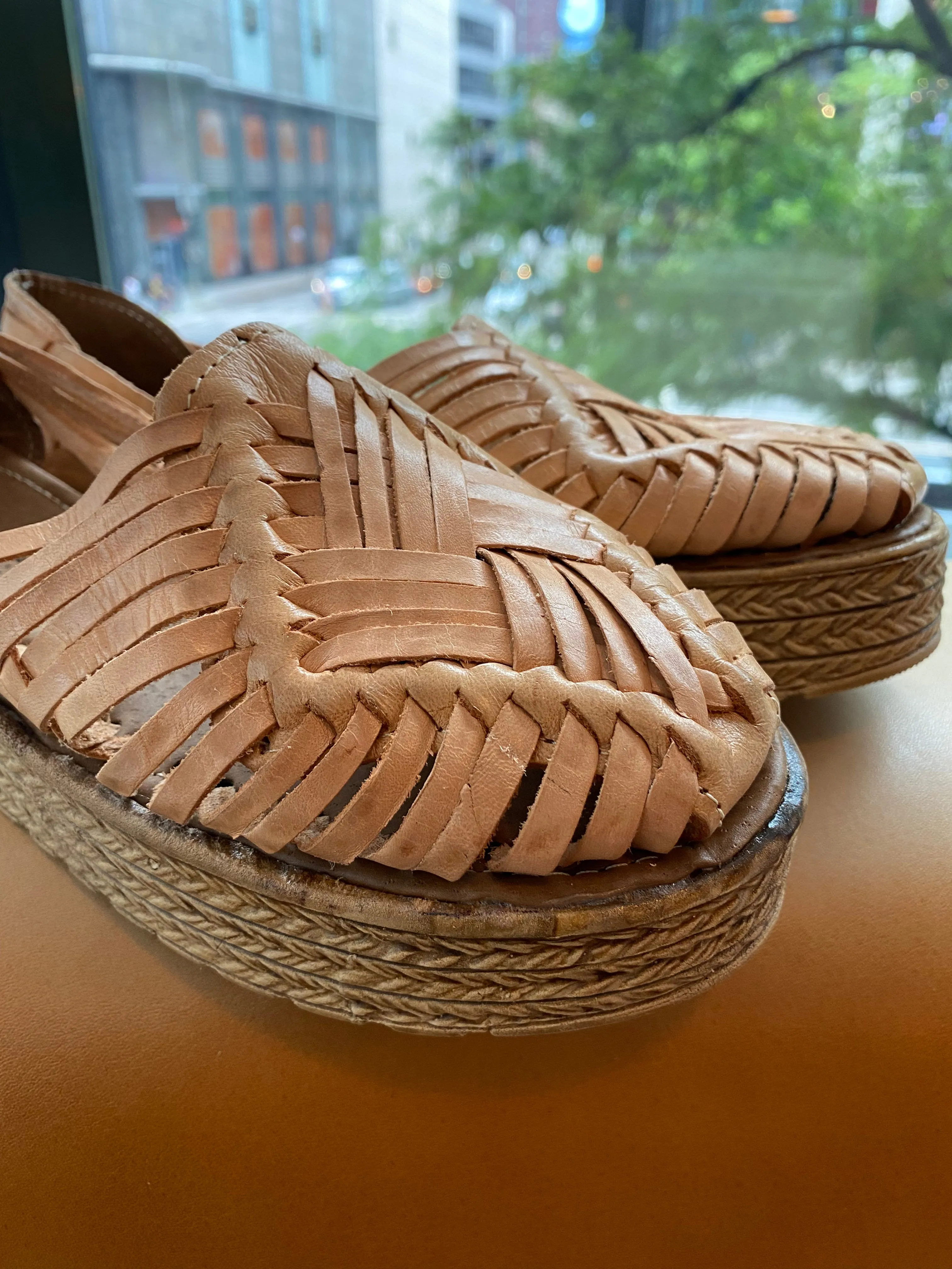 Women’s Mexican Huarache Sandals -- platform
