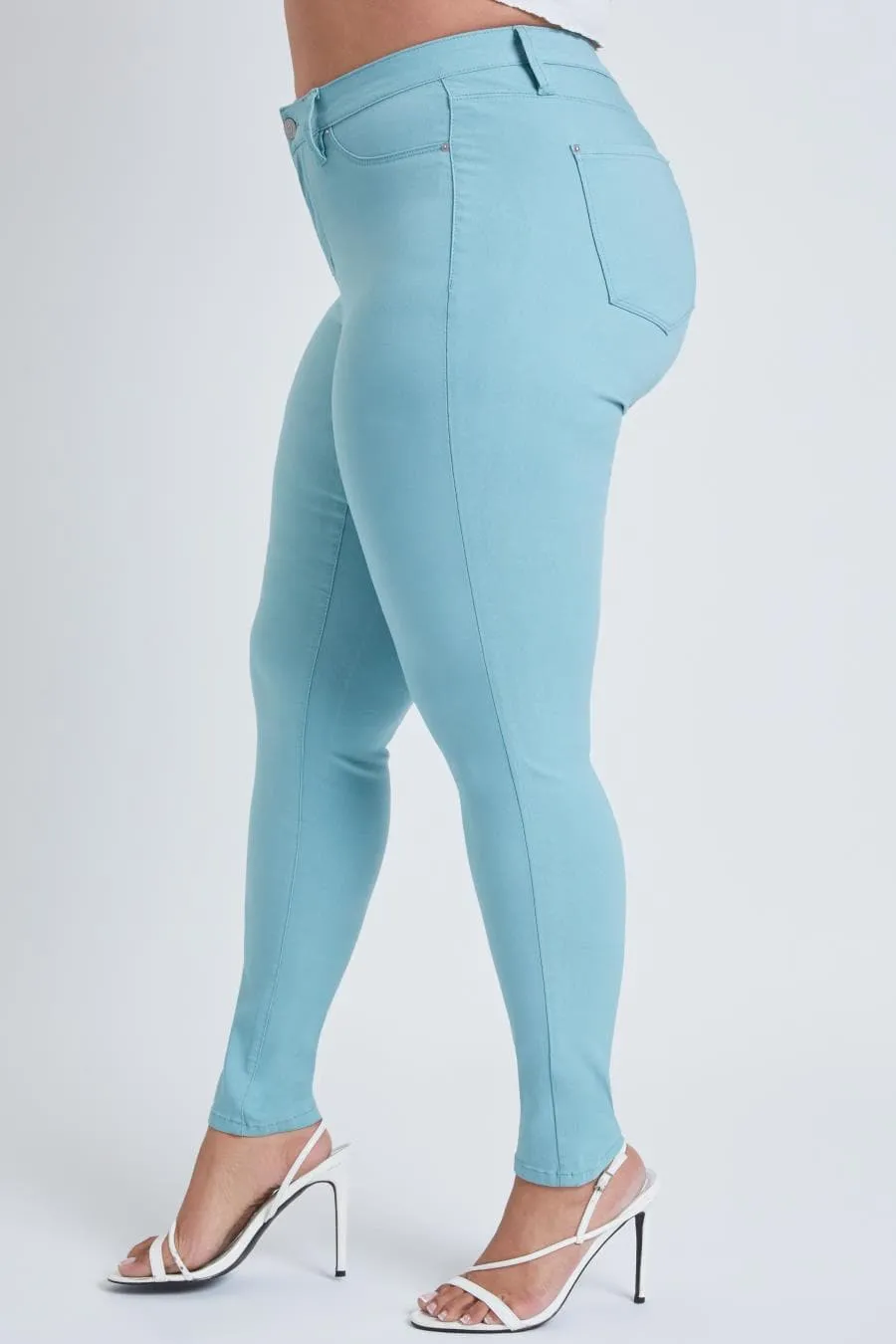 Women´s Plus Hyperstretch Skinny Pants, Sky Light Blue